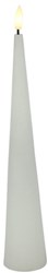 Countryfield candela LED cono giocattolo rustica bianca 29,5cm decorazione