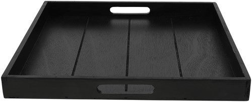 Countryfield vassoio giocattolo cartone quadrato Claudina 40cm nero