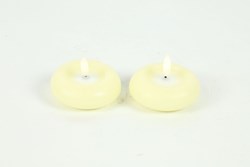 Countryfield candela galleggiante LED giocattolo 7,5cm 2 pezzi crema decorazione