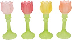 Countryfield portacandela tulipano opaco 22cm - luce decorativa multicolore