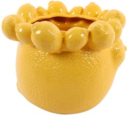 Countryfield vaso Lemon giallo ceramica 23,5x23,5x19cm decorazione