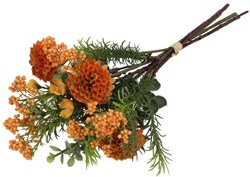 Countryfield bouquet artificiale dalia arancione fiori decorativi 27cm