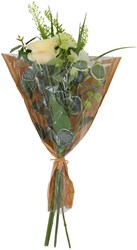 Countryfield bouquet artificiale fiori bianchi decorazione 60cm plastica