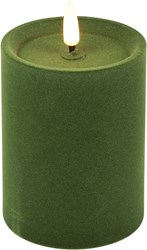 Cilgro candela LED verde 7,5x7,5x10cm - illuminazione d'atmosfera