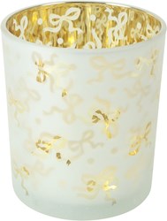 Cilgro portacandele argento decorazione 8,8x8,8x10cm Bodi M