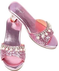 Souza for Kids ciabatta tacco alto rosa metallizzato misura 30-31 moda