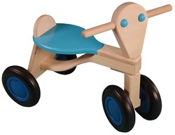 Van Dijk Toys bicicletta bilanciata in legno di betulla - Azzurro chiaro