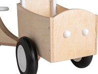 Van Dijk Toys Bicicletta da carico per bambini in legno a partire da 1 anno - Bianco (Qualità per l'infanzia)-3