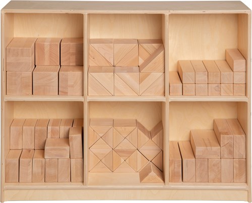 Kast voor Haagse blokkenset ( leeg)