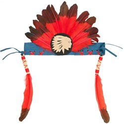 Souza for Kids copricapo indiano - accessorio travestimento regolabile multicolore