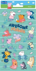 Totum foglio di adesivi Peppa Pig - set di sticker per bambini - 60 pezzi