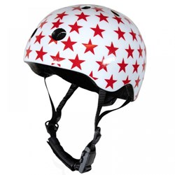 Coconuts casco bici bambino bianco stelle rosse - casco sicuro per bambini White with red stars