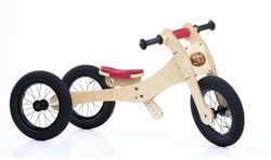 Trybike accessori per bici senza pedali - coprisella rosso per bici in legno