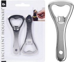Koopman apribottiglie set - 2 pezzi metallo argento 9 cm - utensile cucina