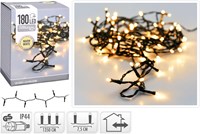 Koopman luci di Natale LED 180 lampadine bianco caldo esterno 16,5m