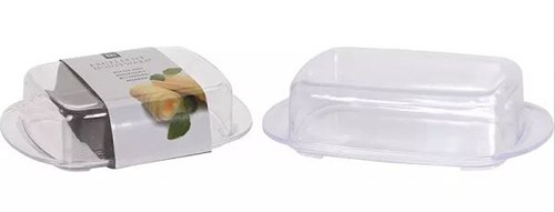 Excellent Houseware burriera plastica con coperchio trasparente cucina