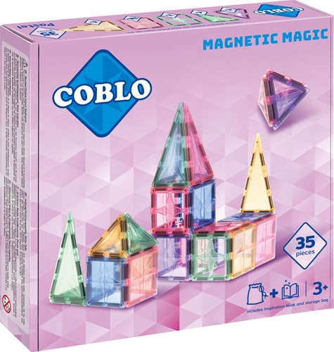 Coblo giocattoli mattoncini magnetici Pastel 35 pezzi