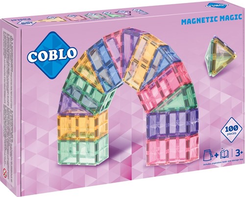 Coblo giocattoli mattoncini magnetici Pastel 100 pezzi