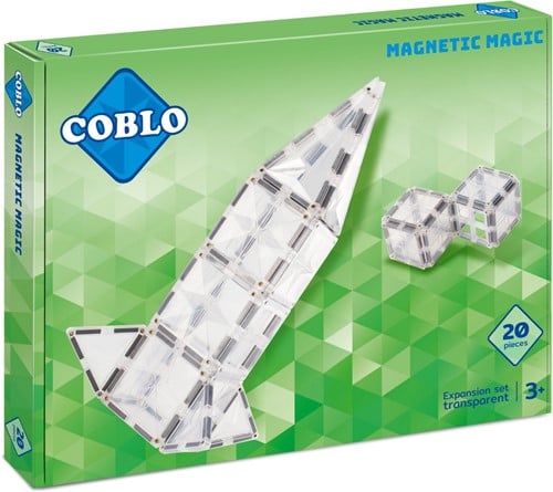 Coblo giocattoli piastrelle magnetiche Trasparenti 20 pezzi