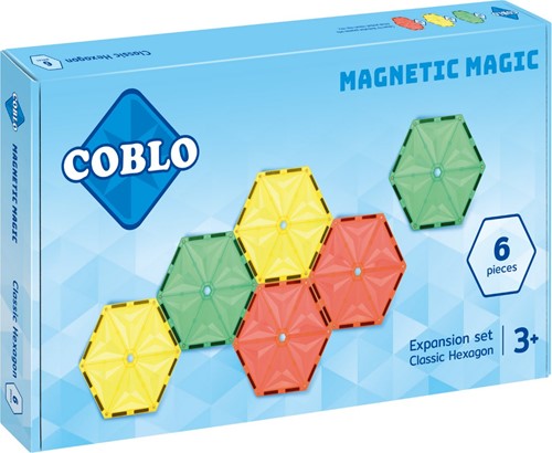 Coblo giocattoli mattoncini magnetici Classic Esagono 6 pezzi