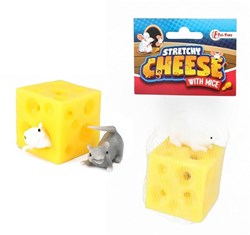 Harlekijn formaggio rimbalzante giocattolo con topi - elastico e divertente