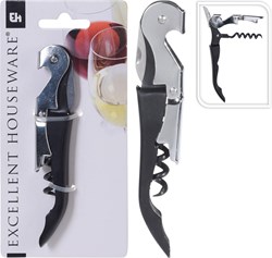Excellent Houseware cavatappi nero apribottiglie multifunzione
