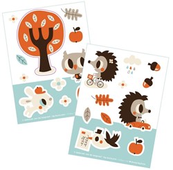 Bora Shop set di adesivi giocattolo 2 x A6 Henry & Hetty - adesivi creativi