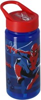 Borraccia Spiderman blu 500ml con cannuccia - bottiglia d'acqua plastica-2