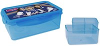 K3 lunchbox sport bento portapranzo con vaschette extra plastica blu