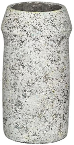 PTMD Bloempot Nimma grijs 16x16x30cm