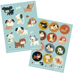 Bora Shop fogli di adesivi Puppy Love 2 x A6 - set creativo