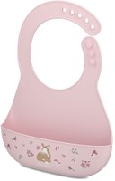 Mepal bavaglino bambino silicone regolabile tasca raccogli briciole Fairy Garden