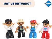 Coblo giocattoli mattoncini magnetici mini figure / pupazzi 4 pezzi-2