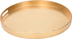 Vassoio rotondo dorato 46x4cm vassoio di lusso accessorio da tavola