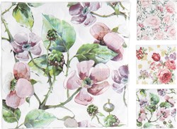 Tovaglioli carta fiori 33x33cm 16 pezzi decorazione tavola