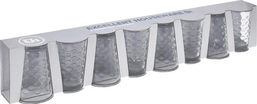 Bicchiere set da 8 - 200 ml - vetro trasparente - lavabile in lavastoviglie