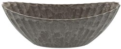 HBX natural living vaso per piante melamina ovale multicolore 36x15x14cm decorazione