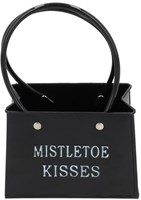 HBX natural living vaso modello borsa nero decorazione plastica