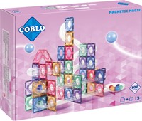 Coblo giocattoli mattoncini magnetici pastello marblerun / pista per biglie 100 pezzi