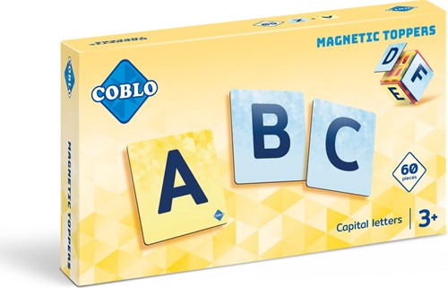 Coblo mattoncini magnetici toppers maiuscole 60 pezzi