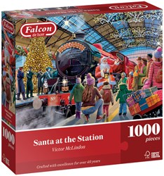 Falcon puzzle di Natale - Santa at the Station - 1000 pezzi - puzzle
