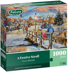 Falcon puzzle - 1000 pezzi - A Festive Stroll - Puzzle di Natale