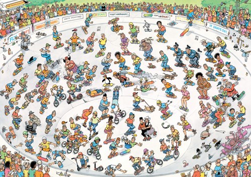 Jumbo puzzle Jan van Haasteren skate bowl puzzle 1000 pezzi-2