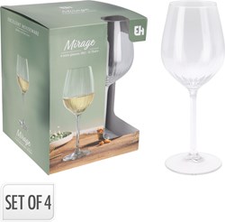 Set giocattolo bicchiere da vino Mirage 38cl 4 pezzi plastica bambini