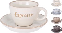 HH - Koopman tazza e piattino set da espresso in ceramica