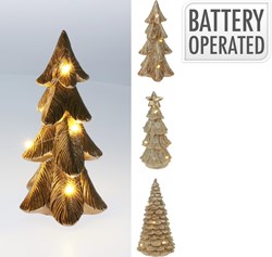 Albero di Natale artificiale LED oro 16cm decorazione - illuminazione natalizia