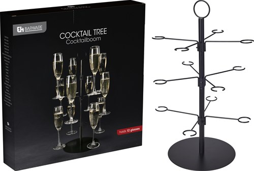 HH - Koopman alzata giocattolo ad albero per champagne 12 bicchieri cartone
