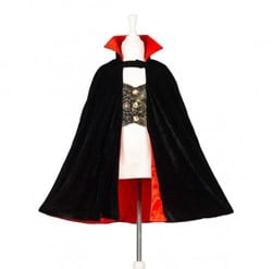 Souza Dracula cape + teeth, 4-8 yrs, 98-128 cm (1 set)