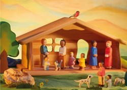 Ostheimer figura in legno figlia II bambola giocattolo multicolore