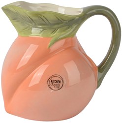 Decoris caraffa dolomite forma pesca moderna arancione 1000ml stoviglie